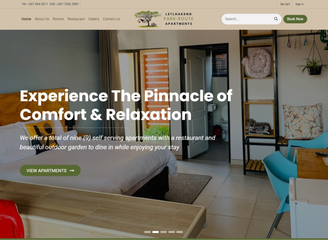 Letlhakeng Park Route Apartments Website